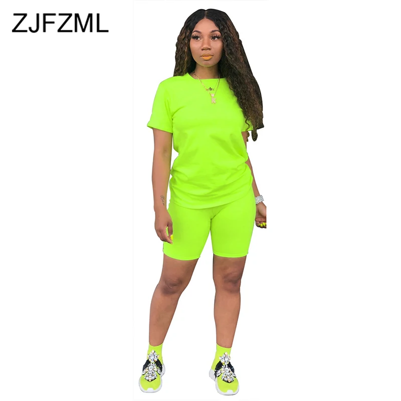 Неоновый оранжевый повседневный комплект из двух предметов сексуальные Клубные