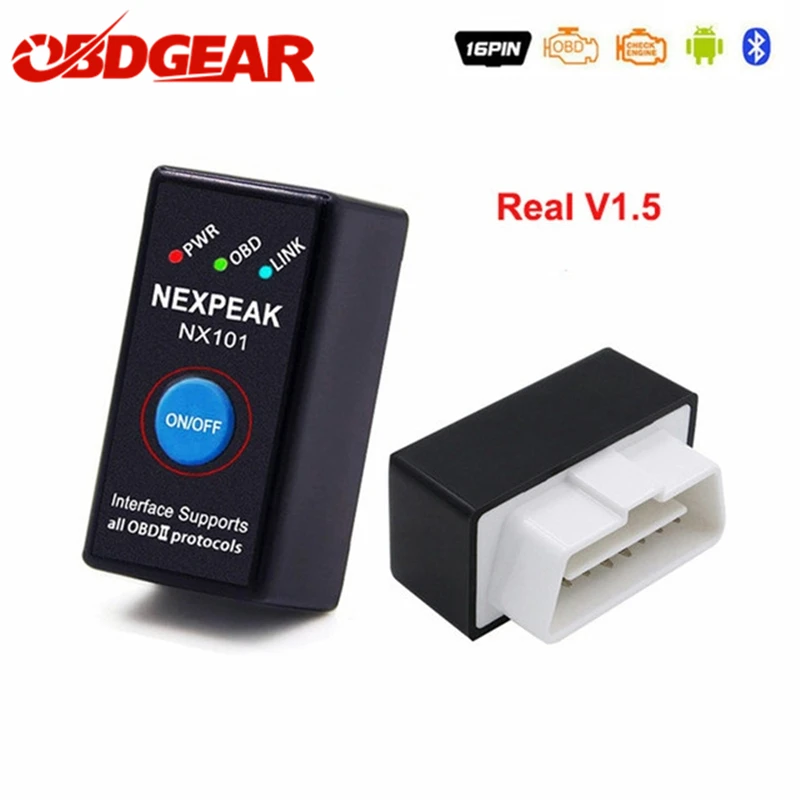 Автомобильный диагностический сканер ELM327 V1.5 ODB 2 Bluetooth адаптер EML327 OBD2 мини ELM-327
