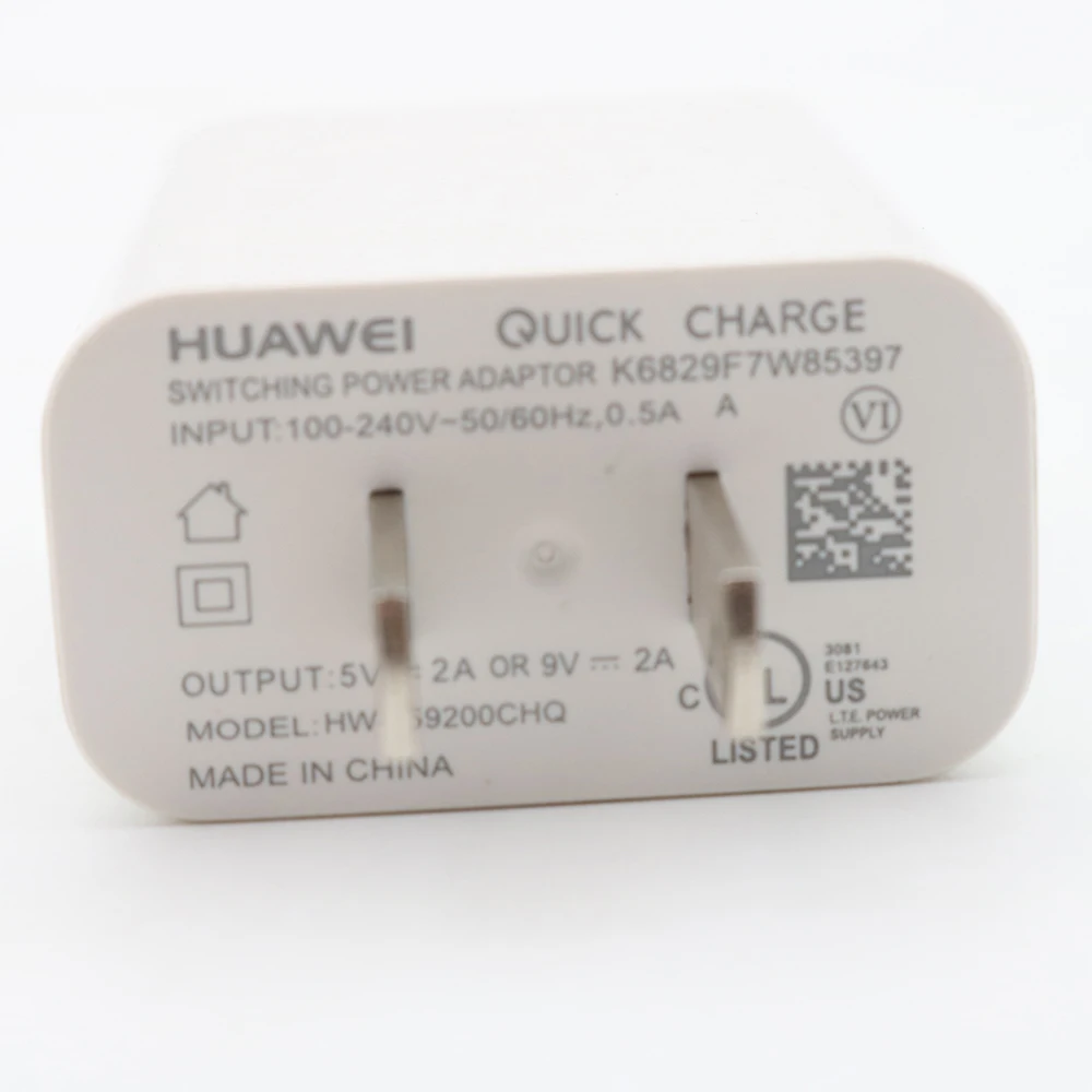 Оригинальное быстрое зарядное устройство Huawei ЕС QC 2 0 адаптер для быстрой зарядки