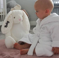 personalized 30cm bunny plush toy baby girl big sister gift soft toy new baby gift personalized rabbit flower gift