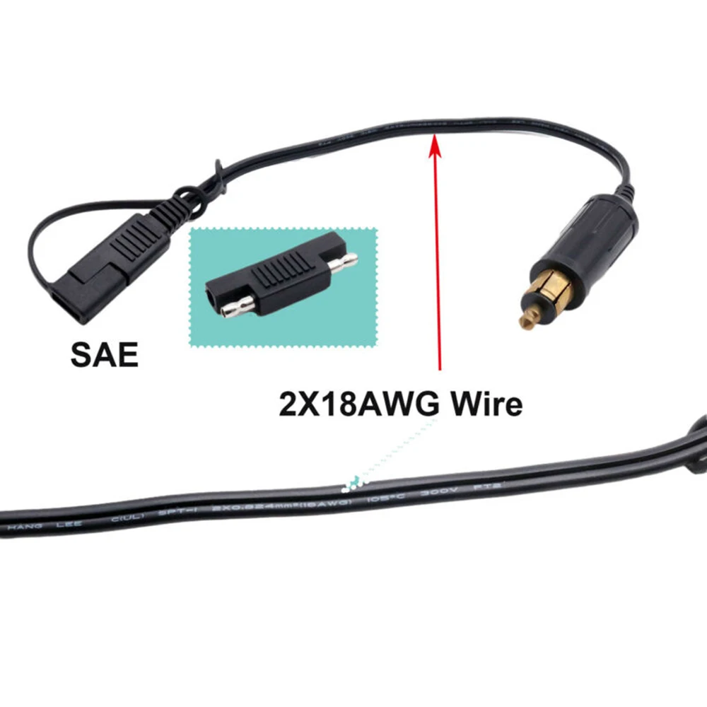 

1pcs Adapter DIN Hella Powerlet Plug To SAE Adapter Cable Practical to use