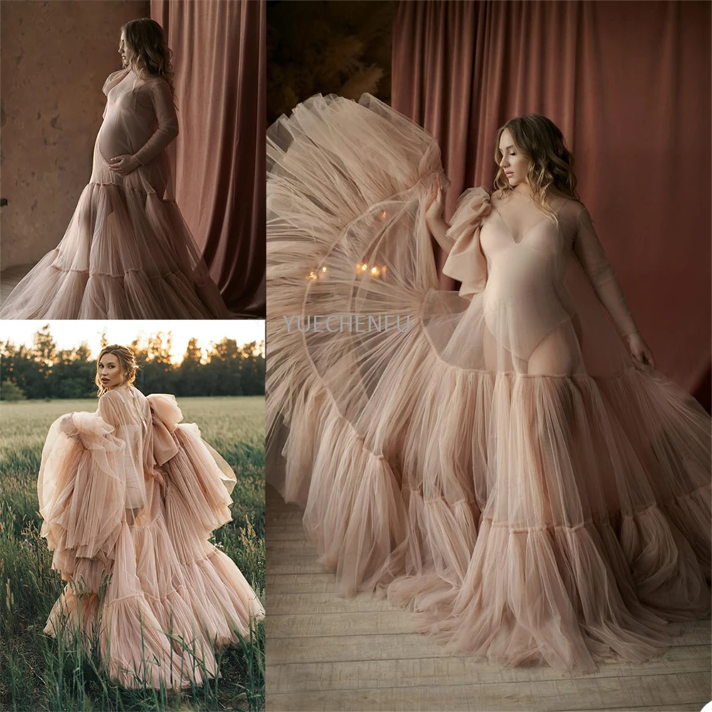 Женские средства ухода за кожей для будущих мам халат Тюль шифон свадебные с