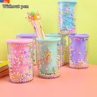 cute pen holder office organizer cosmetic square pencil school pen supplies container stand office holders stationery e5s1