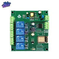 5v 4 channel wifi relay module esp8266 esp 12f development board 4m byte flash for ac 90 250v dc7 30v load control board