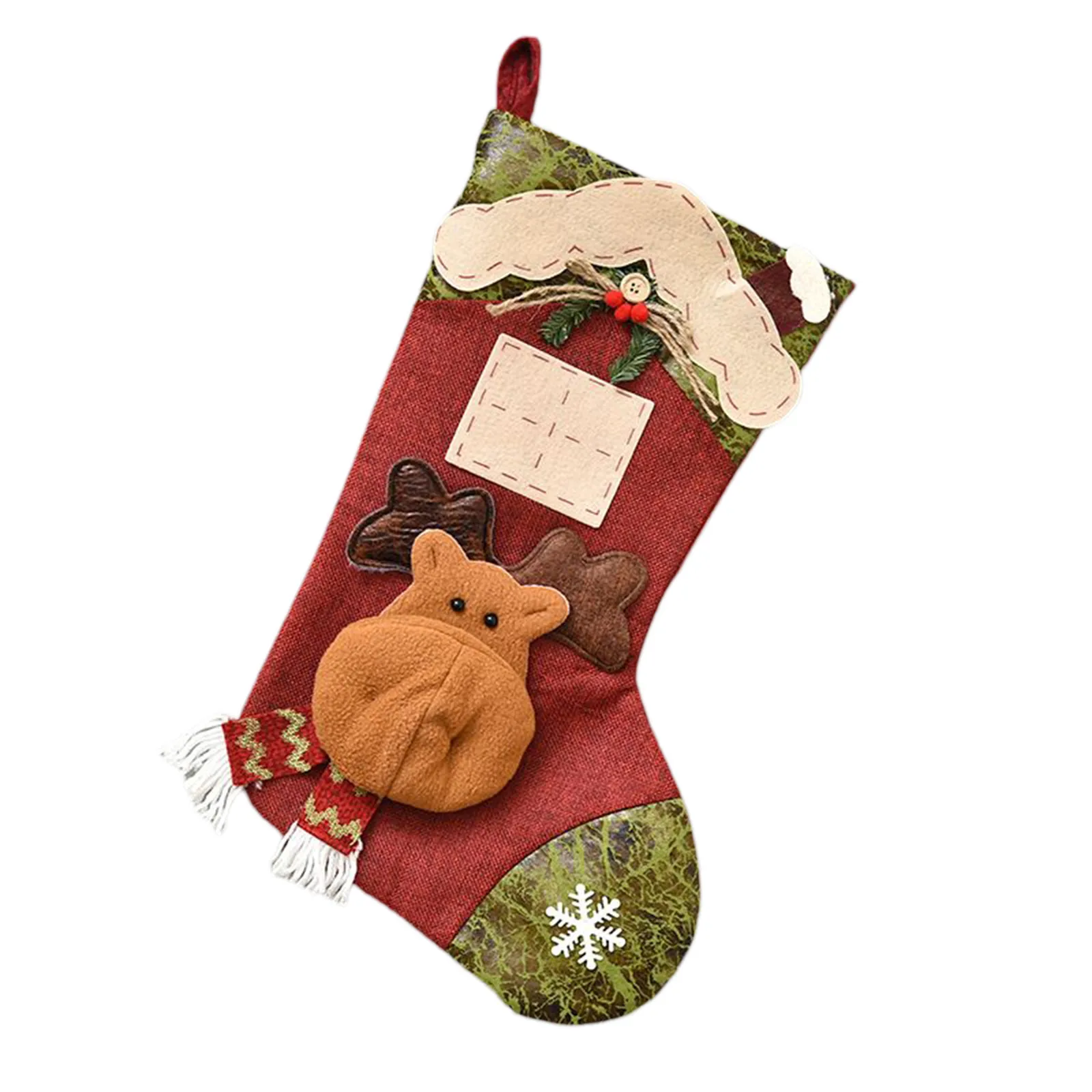 Рождественское украшение-носок Новое поступление 2021 рисунок