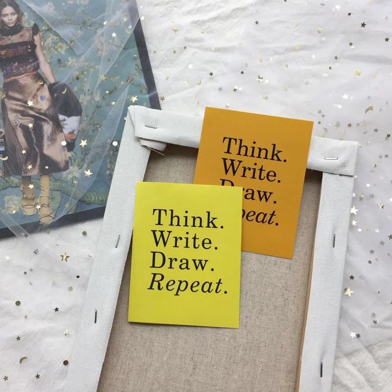 4 шт. Симпатичные стикеры SIXONE Ins клейкие бумажный пакет разноцветные декоративные