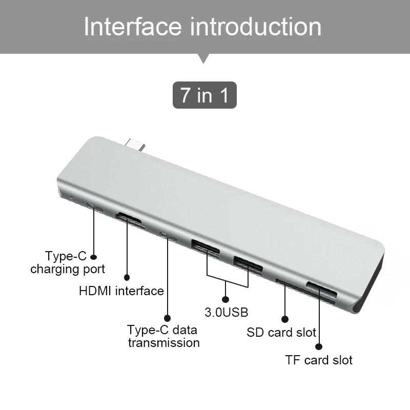 BKSCY USB C концентратор к HDMI type Hdmi 3 0 SD TF кардридер для Macbook huawei mate20 P30 glaxy S9 USB-C |