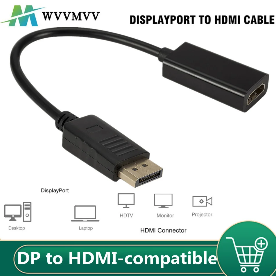 Переходник с DP на HDMI-совместимый кабель стабильная передача DisplayPort для Macbook Pro Air
