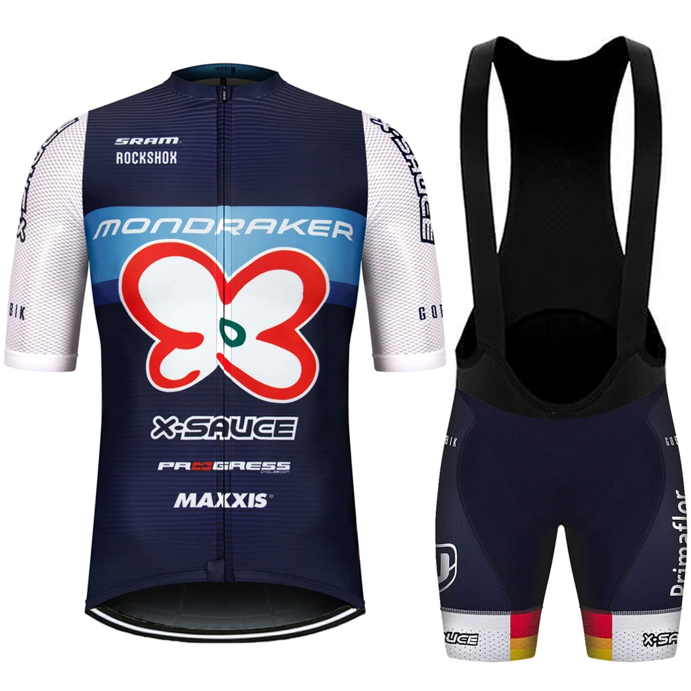 

Team MONDRAKER cycling jersey set Men cycling clothing mountain road bike Shirt Suit bicycle bib Shorts MTB Wear Maillot Culotte