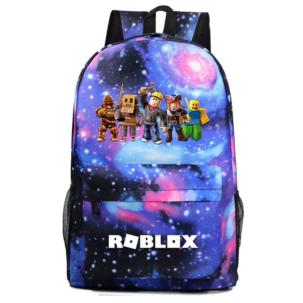 Blue Starry kids backpack school bags for boys with Anime Backpack For Teenager Kids school backpack mochila