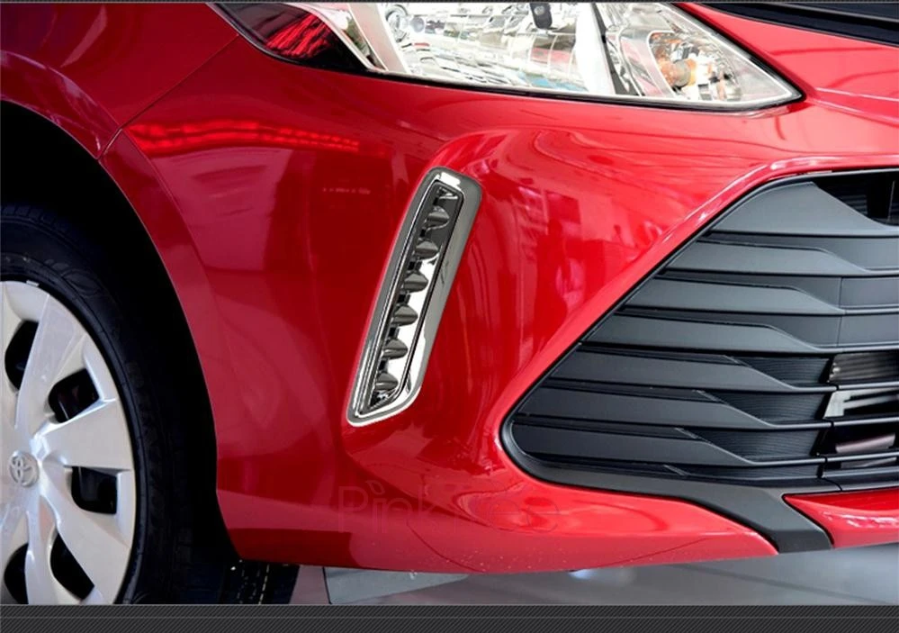 Хромированная передняя противотуманная фара с боковым крылом накладка на