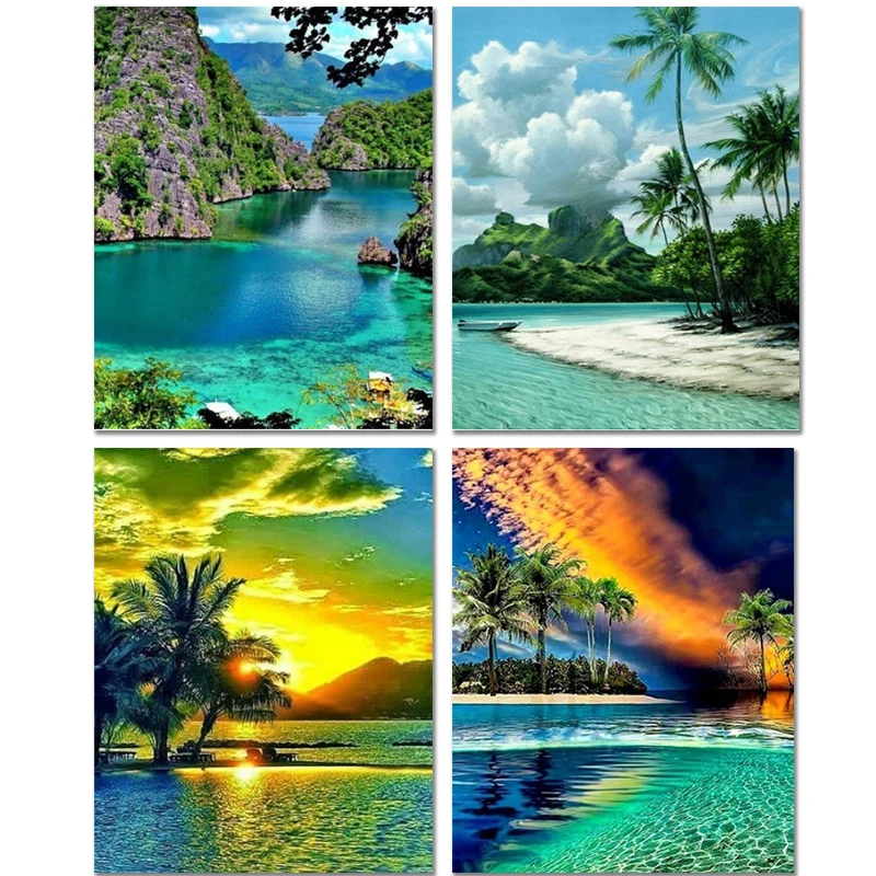 Алмазная вышивка полный дисплей морская картина крестиком подарок украшение для