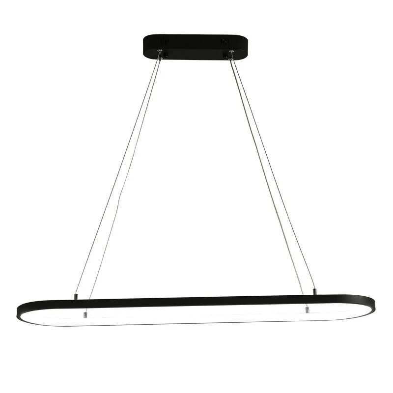 

Rectangle Modern Led Pendant Lamps For Living Room Restaurant Bedroom Decorative Hanging Light Lamparas AC85-260V Remote Control