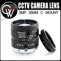 5mp 23 hd lens c mount lens 35mm low distortion cctv lens f1 7 machine vision manual iris fa lenses for industrial camera