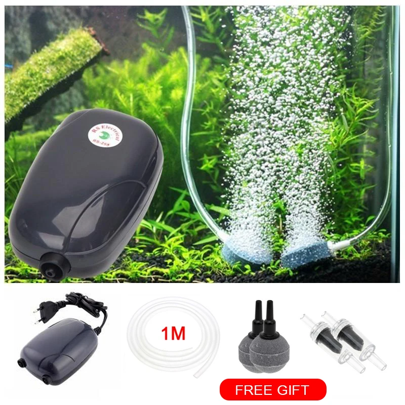 

SENZEAL Aquarium Air Pump Ultra-Quiet Submersible Aquarium Water Pump Fish Tank Pond Hydroponic Oxygen Tank Fountain Aerator