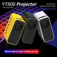 yt500 mini projector 1080p usb audio home theater video beamer portable mini projector independent audio home media player