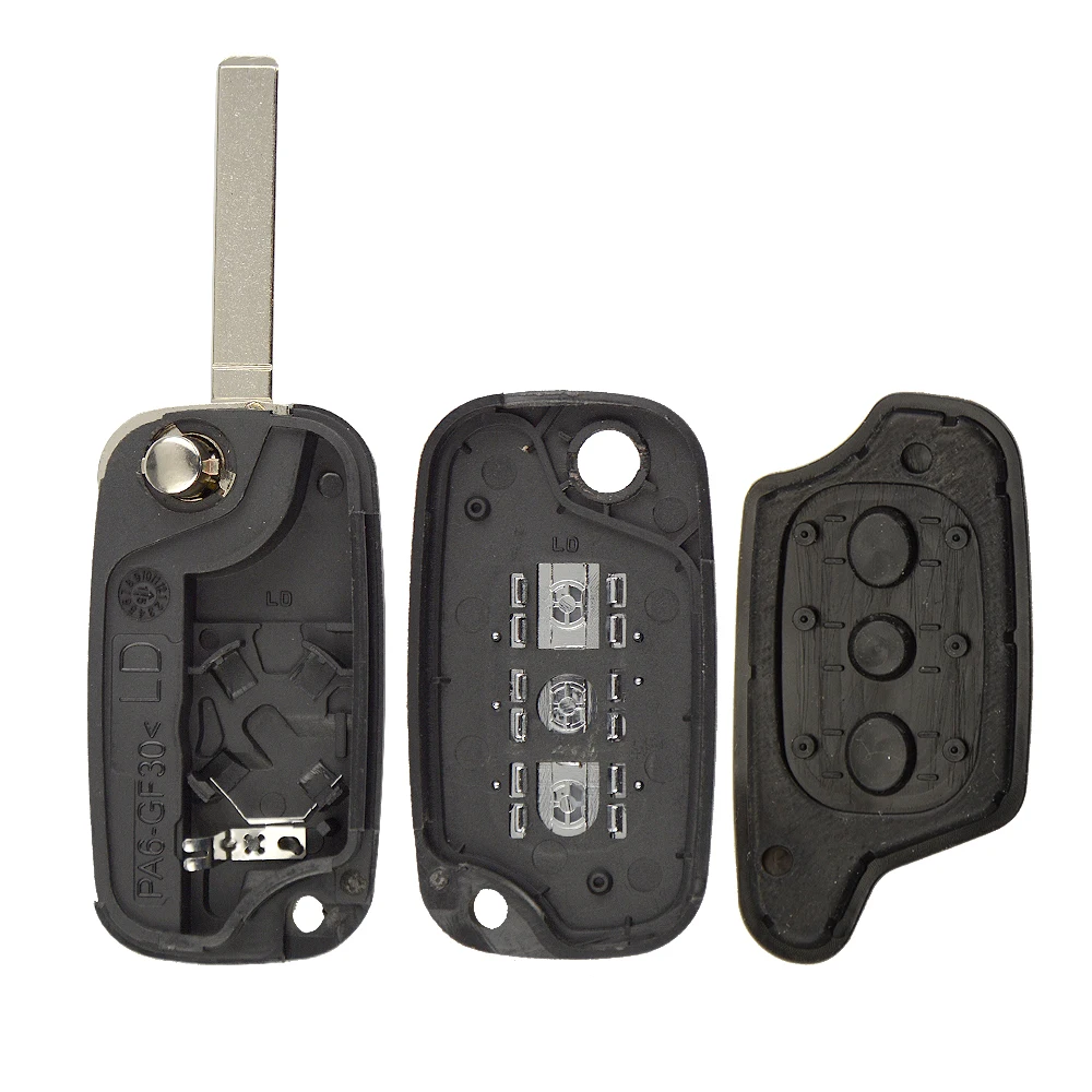 OkeyTech 2/3 кнопки для Renault Clio 3 Megane Kangoo Modus дистанционный откидной складной брелок