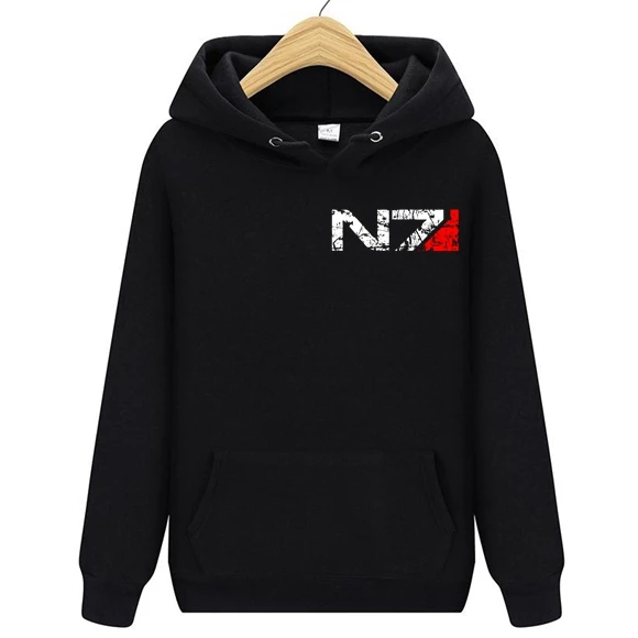 Толстовка с эмблемой игры N7 Mass Effect 3 Мужская и Женская толстовка военный альянс
