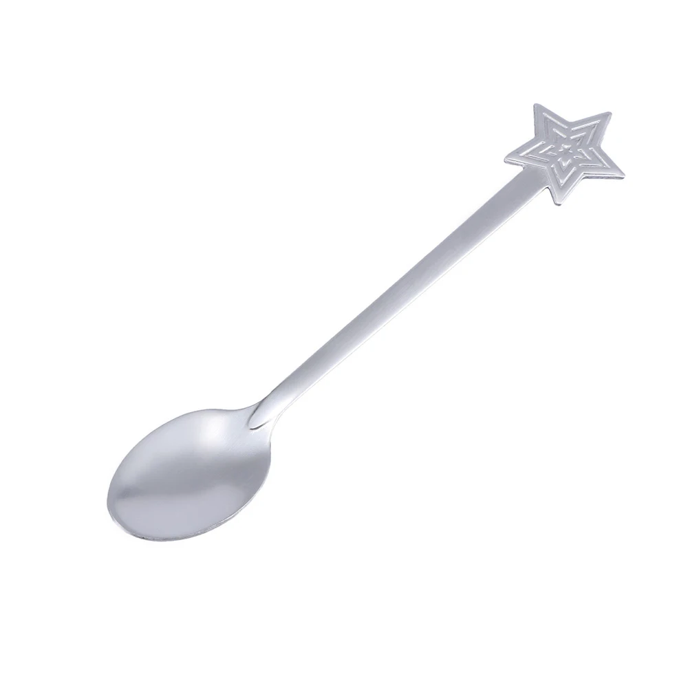 4 шт. Рождественская ложка из нержавеющей стали модная мультяшная для кофе чая