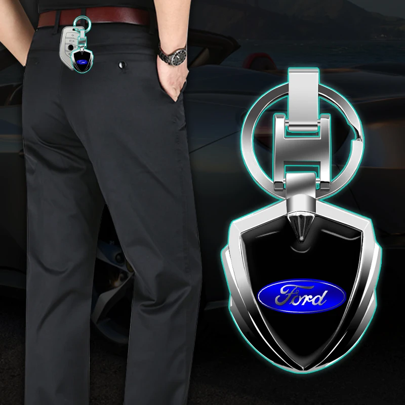 Автомобильный металлический брелок на талию подвесное кольцо цепочка против