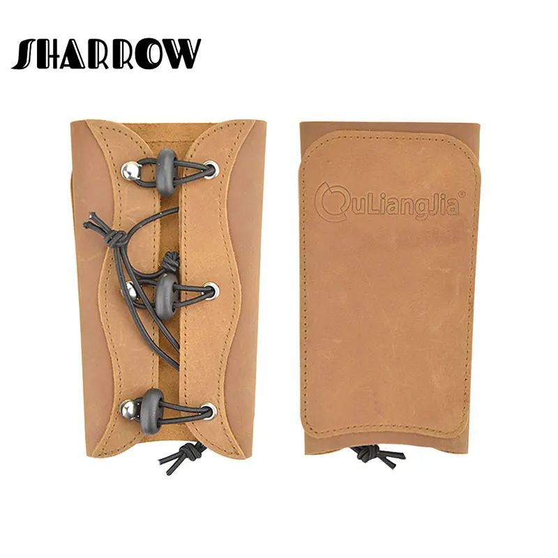 

1pc Cowhide Archery Protector Arm Guard Protection Forearm Safe Hunting Shooting Practice Training Accessories Protector