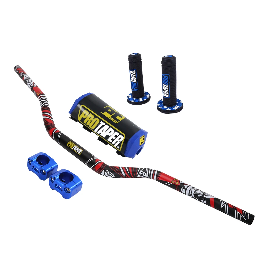 Мотоцикл 28 мм 1-1/" Fat Bar руль Грипсы колодки для KTM HONDA KAWASAKI SUZUKI YAMAHA CRF Protaper Pro Dirt Bike Motorcross