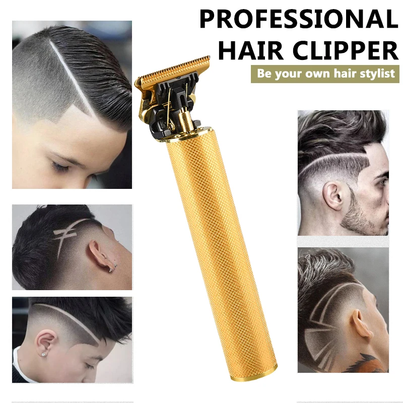 

Men's Hair Trimmer Baldheaded Hair Clipper Electric Cordless Shaver Barber Precision Finishing Cutter Beard Shaving Machine