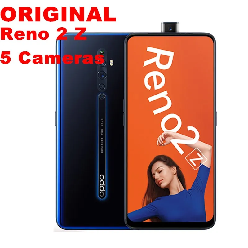 В наличии новый смартфон Oppo Reno 2 Z 4G LTE 6 5 &quot2340X1080 VOOC 3 0 8G RAM128G ROM 48.0MP + 8.0MP 2.0MP 16.0MP Reno2