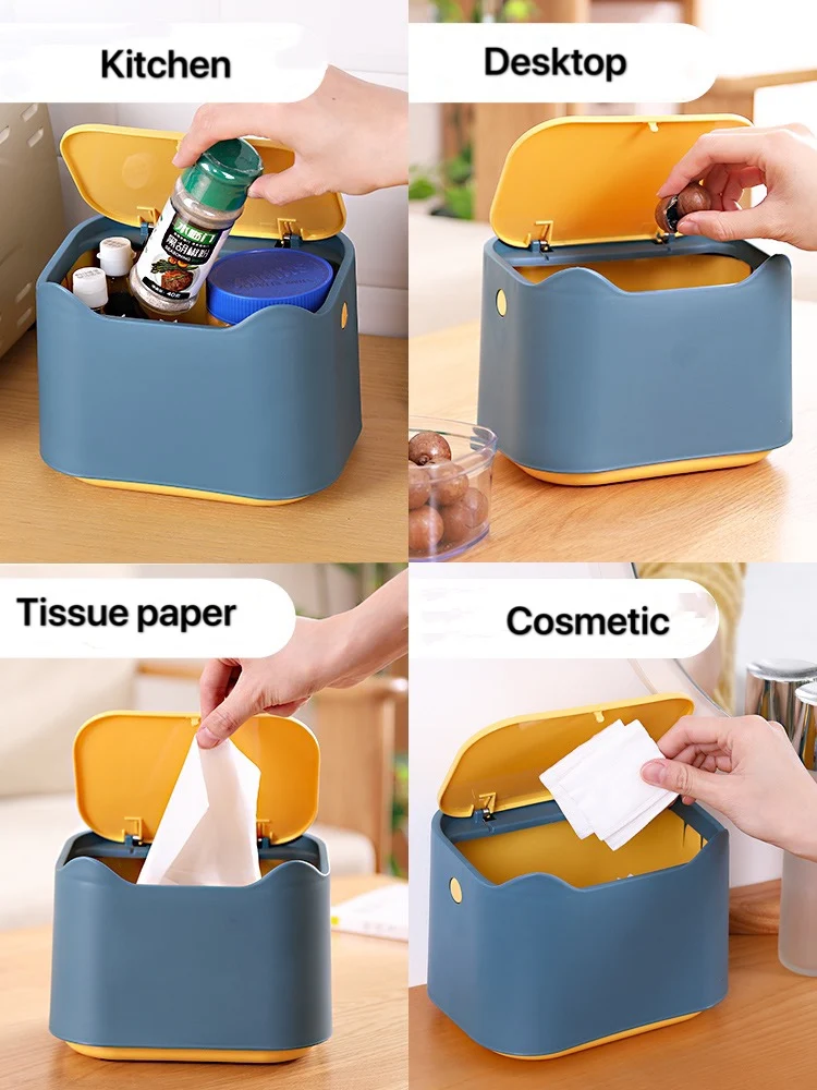 

Cute Design Tissue Box Desktop Napkin Holder Cartoon Cosmetic Storage Box Kitchen Living Room Sundries Organizer