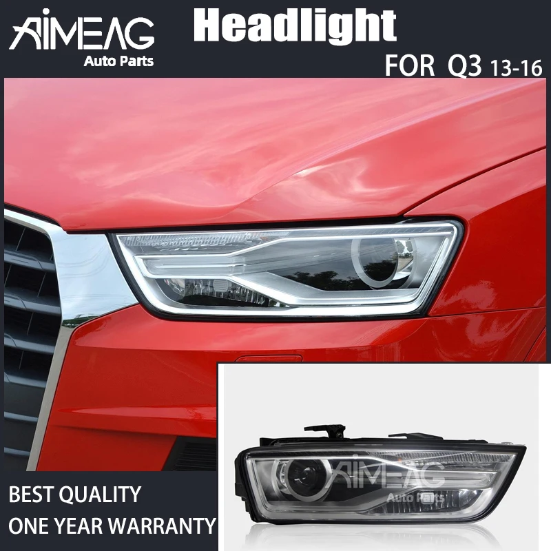 Сделано для 2013 2014 2015 2016 AUDI Q3 Левая сторона водителя ксеноновая фара OEM|Фара авто в