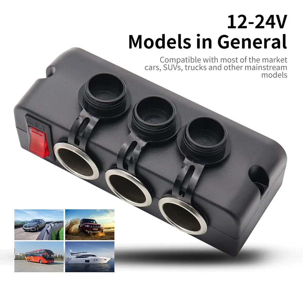 DC12 24V 120 Вт 3 Way переключение Питание база с автомат защити цепи адаптер 18AWG защита