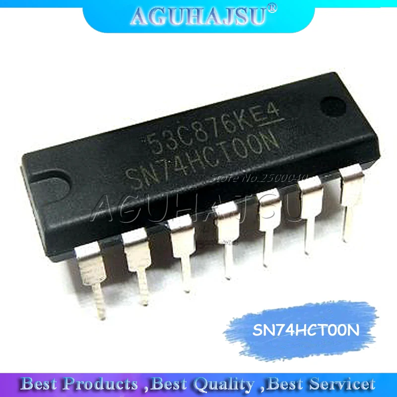 10 шт./лот SN74HCT00N 74HCT00 DIP новые оригинальные ворота/Инвертор IC | Электронные