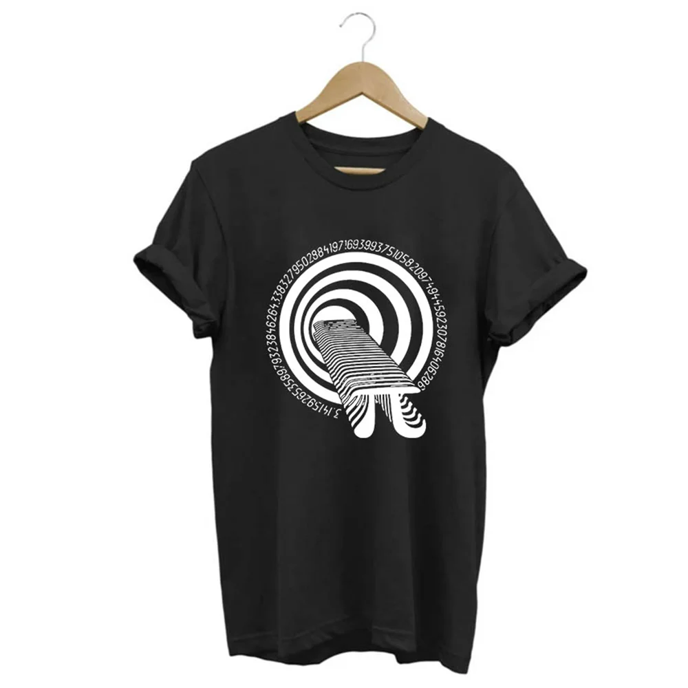 

Повседневная Свободная Женская футболка COOLMIND из 100% хлопка с принтом "Пай"