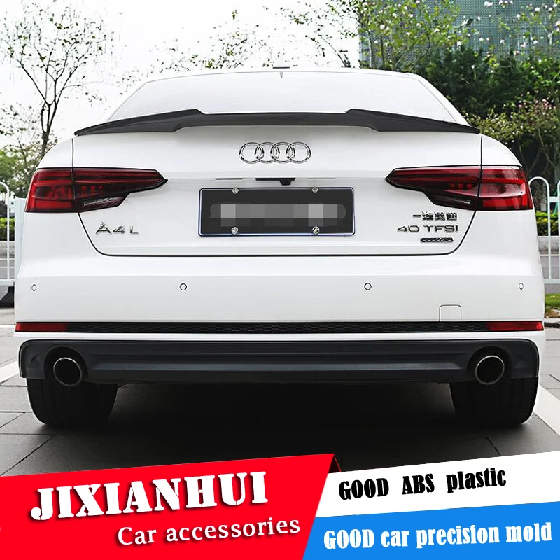 

Спойлер для Audi A4 2018-2019, спойлер из АБС-пластика для Audi A4 BGIV, цветной задний спойлер для крыла автомобиля