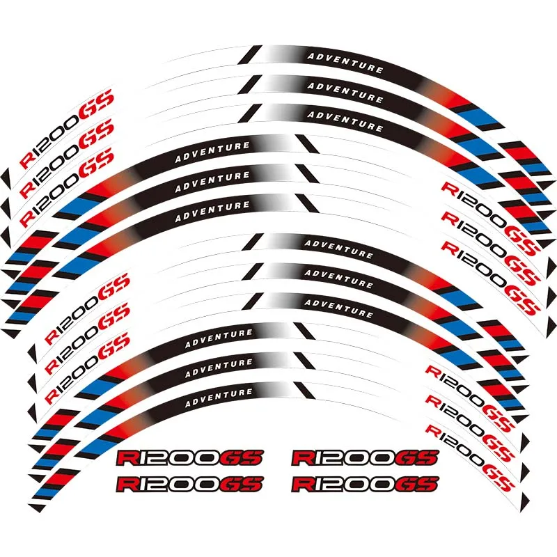 Набор из 12 шт. высококачественные мотоциклетные колесные наклейки