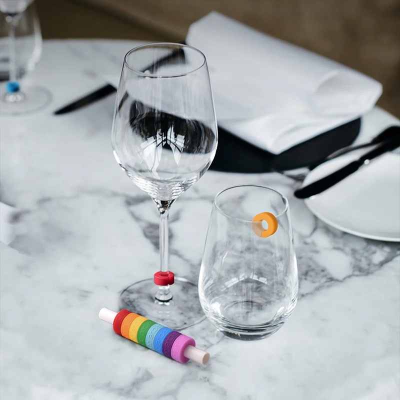 Оригинальное кольцо Youpin Circle Joy Wine Glass для идентификации 8 ⑤ кор. красное вино