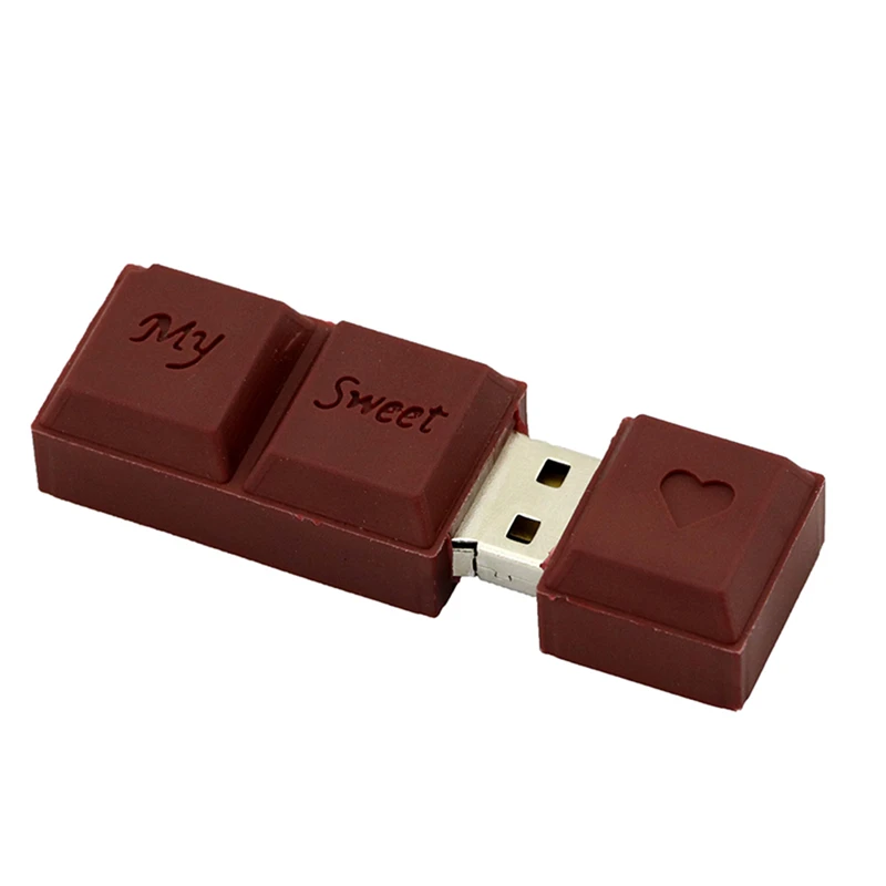 Милый силиконовый шоколадный USB флеш накопитель 128 ГБ милая флешка карта памяти 256