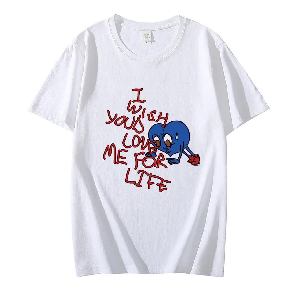 

Hot Sale 2021 Summer Men T-Shirts Brockhampton Ginger Hip Hop Tees Funny T-Shirt I Wish You Love Me for Life Harajuku Tshirts