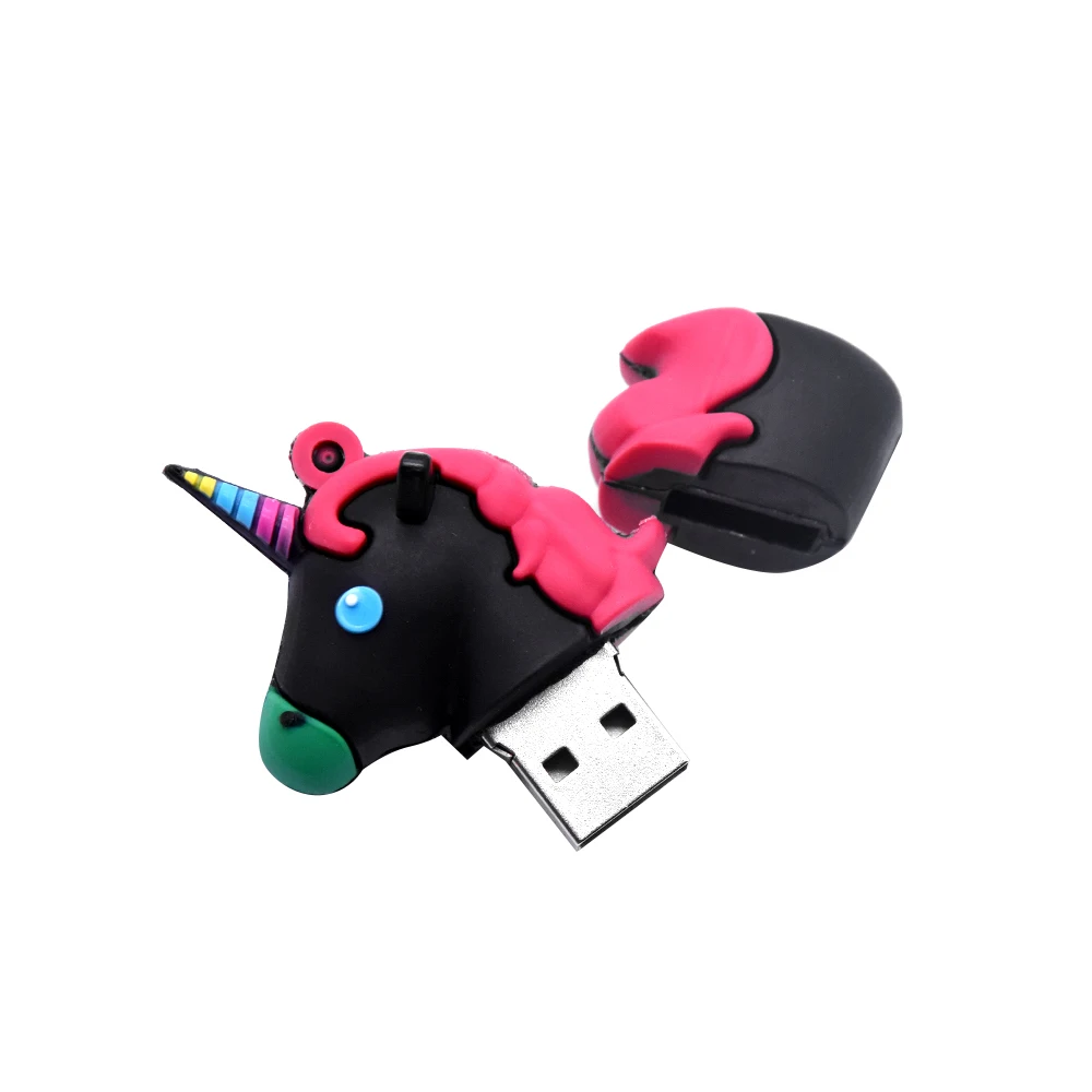 Флеш накопитель в виде единорога с мультяшным животным 2 0 64 ГБ 32 Usb флешка Милая