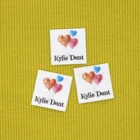 96 шт. персонализированные имя этикетки для ребенка, бирки с логотипом на заказ, гладить на этикетке, изготовленный на заказ Костюмы этикетки (YT243)