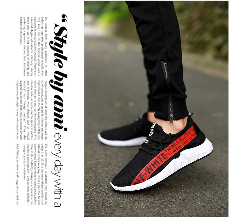 Autumn New Style Men Shoes Fashion Casual Mesh Shoes Stylish Rubber Shoes Sneakers Low Top Breathable Korean-style Running