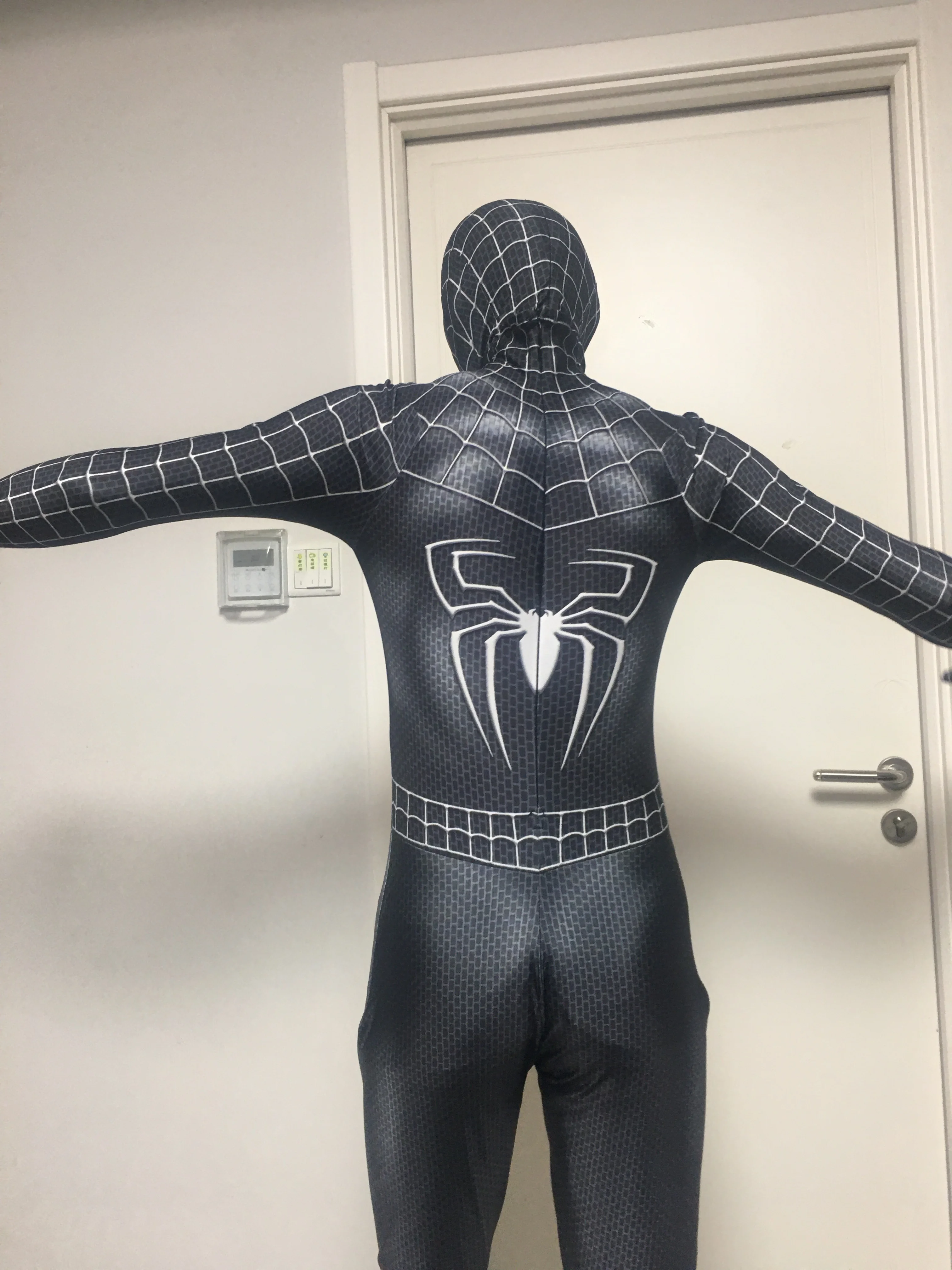 Костюм тобей Магуайра черный костюм Райми для косплея карнавальный комбинезон