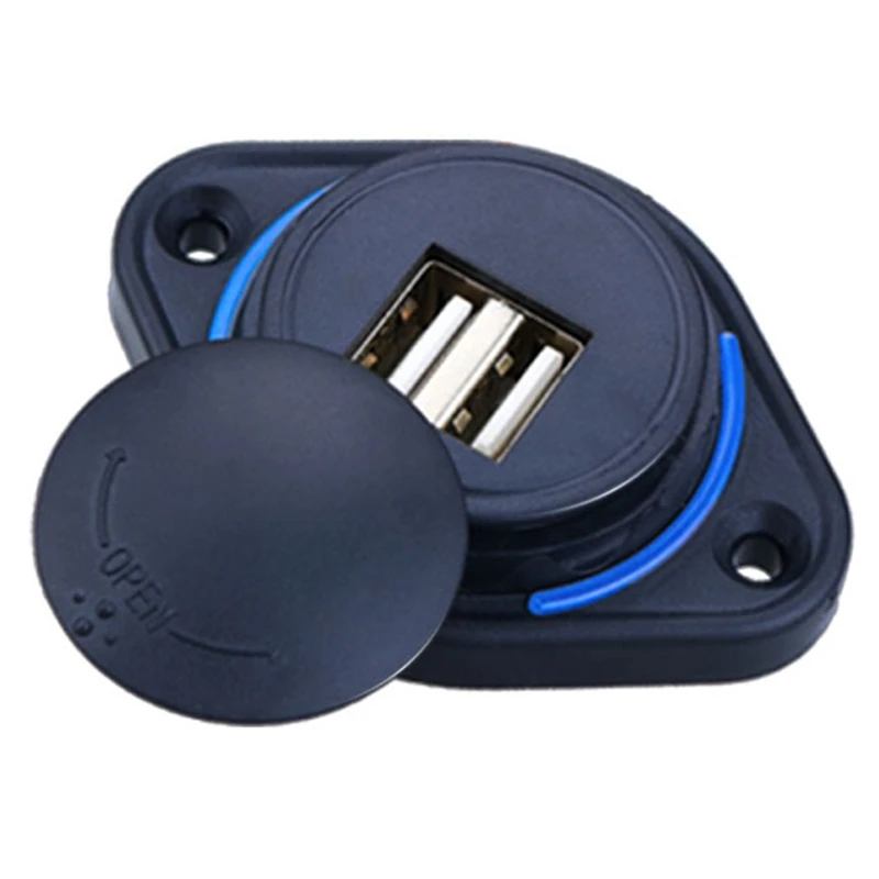 Автомобильный двойной USB порт зарядное устройство адаптер питания