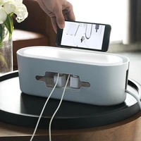 storage box phone holder power strip box for adapter wirecharger lineusb network hub cable management box