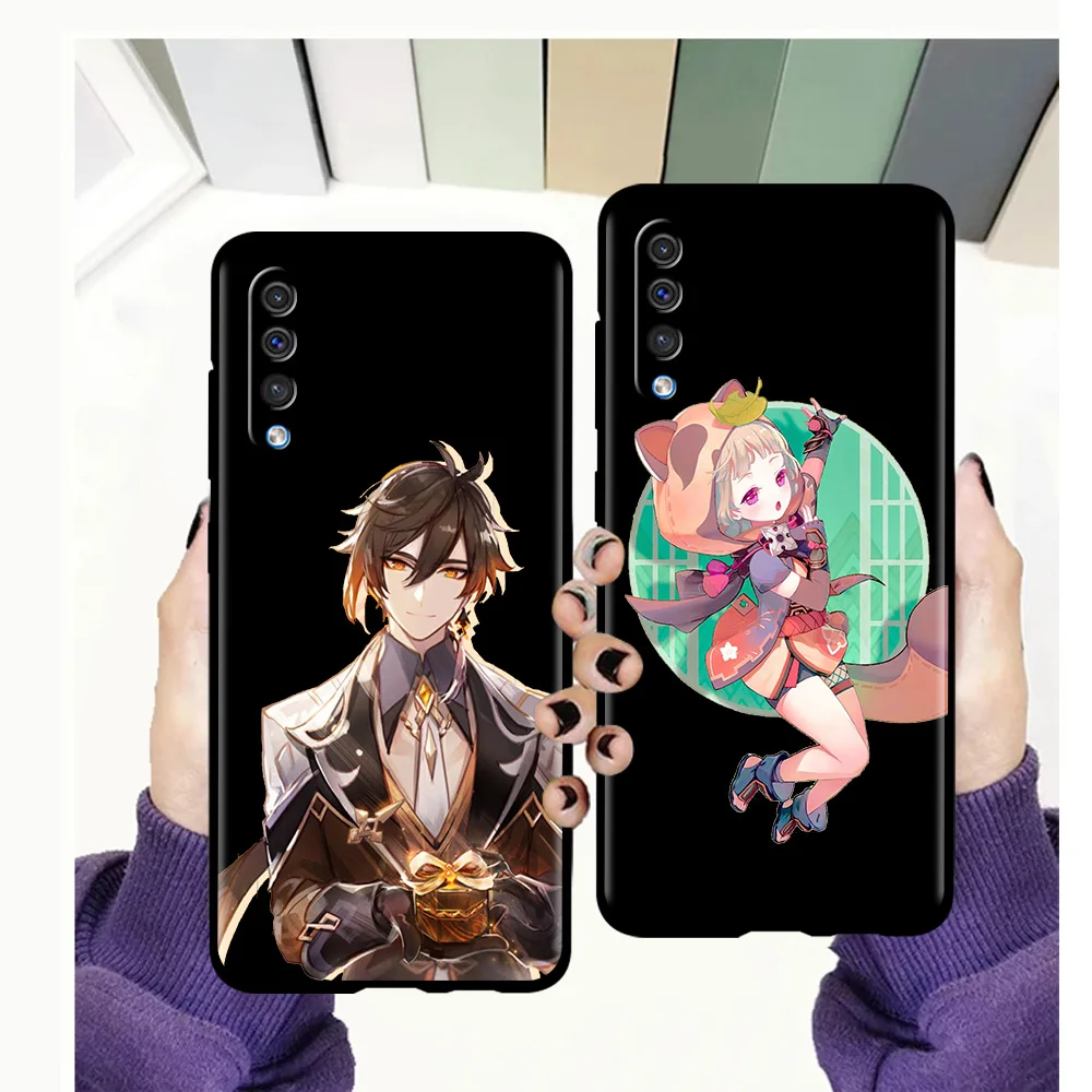 

A51 Phone Case for Samsung Galaxy A12 A70 A50 A52 A40 A20s A30 A10s A20e A10 A22 A72 A32 5G A02s Soft Cover Genshin Impact Games