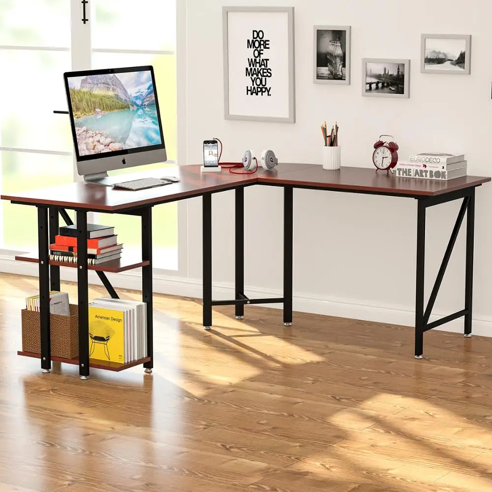 L образный компьютерный стол 67 &quotБольшой Угловой ПК латоп Рабочий