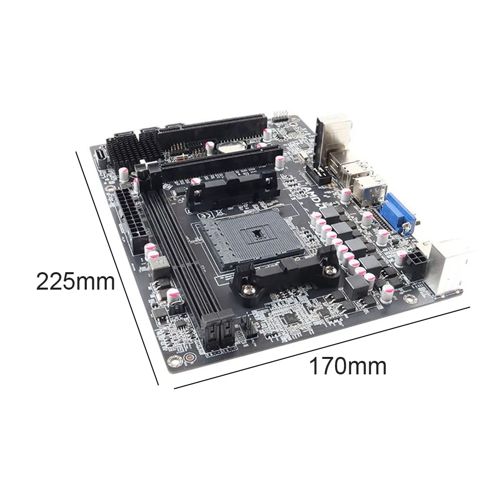 Материнская плата для OBEYA A68 AMD Socket FM2 + CPU DDR3 ПАМЯТЬ SATA настольных ПК Компьютерные