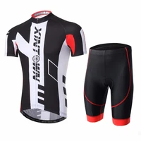 amur leopard biking ridding suit mesh soft breathable tops gel pad shorts pro team cycling jersey sets for male