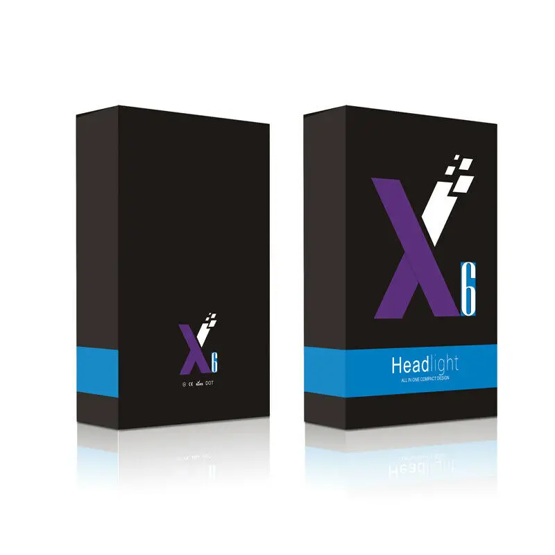 

80W Mini X6 H7 LED Car Headlight Bulb 8000LM 6000K H1 H3 H11 H13 H27 880 9005 HB3 9006 HB4 9007 Running Auto Fog Head Lamp