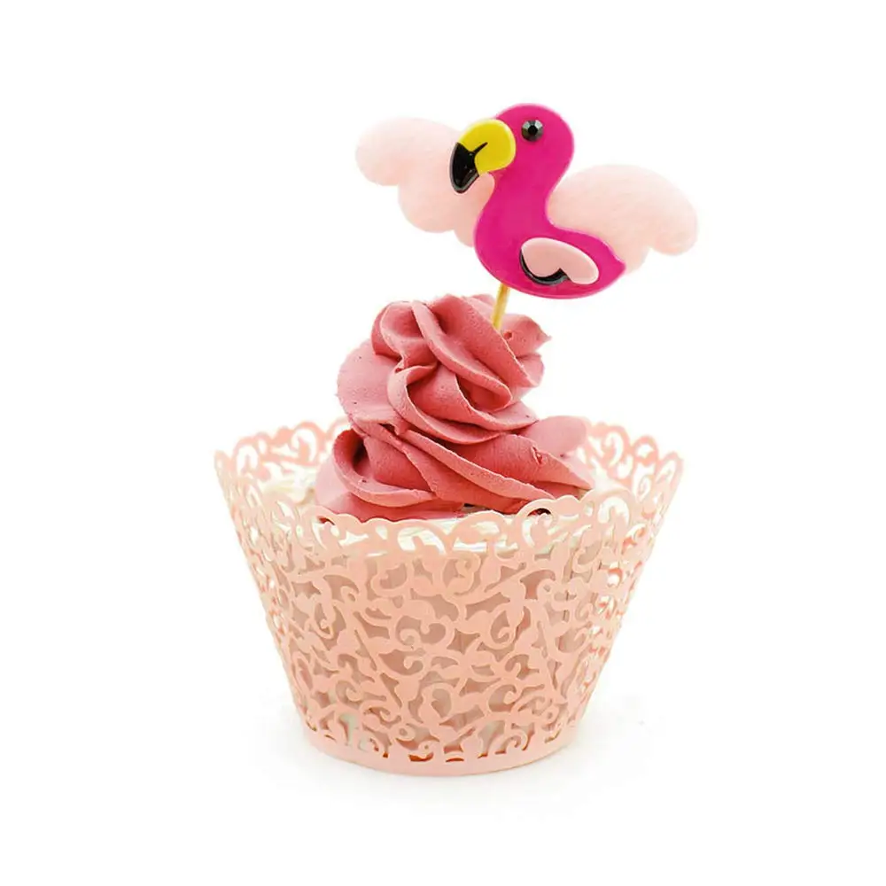 100 искусственная Лазерная подставка для выпечки держатели маффинов подставки